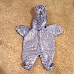 American Girl Bitty Baby  Shimmering Purple Doll Snowsuit